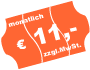 11,00 € monatlich